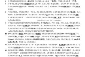 太行了！高中生物记不住？搞定这24页基础知识，考试再也不怕了